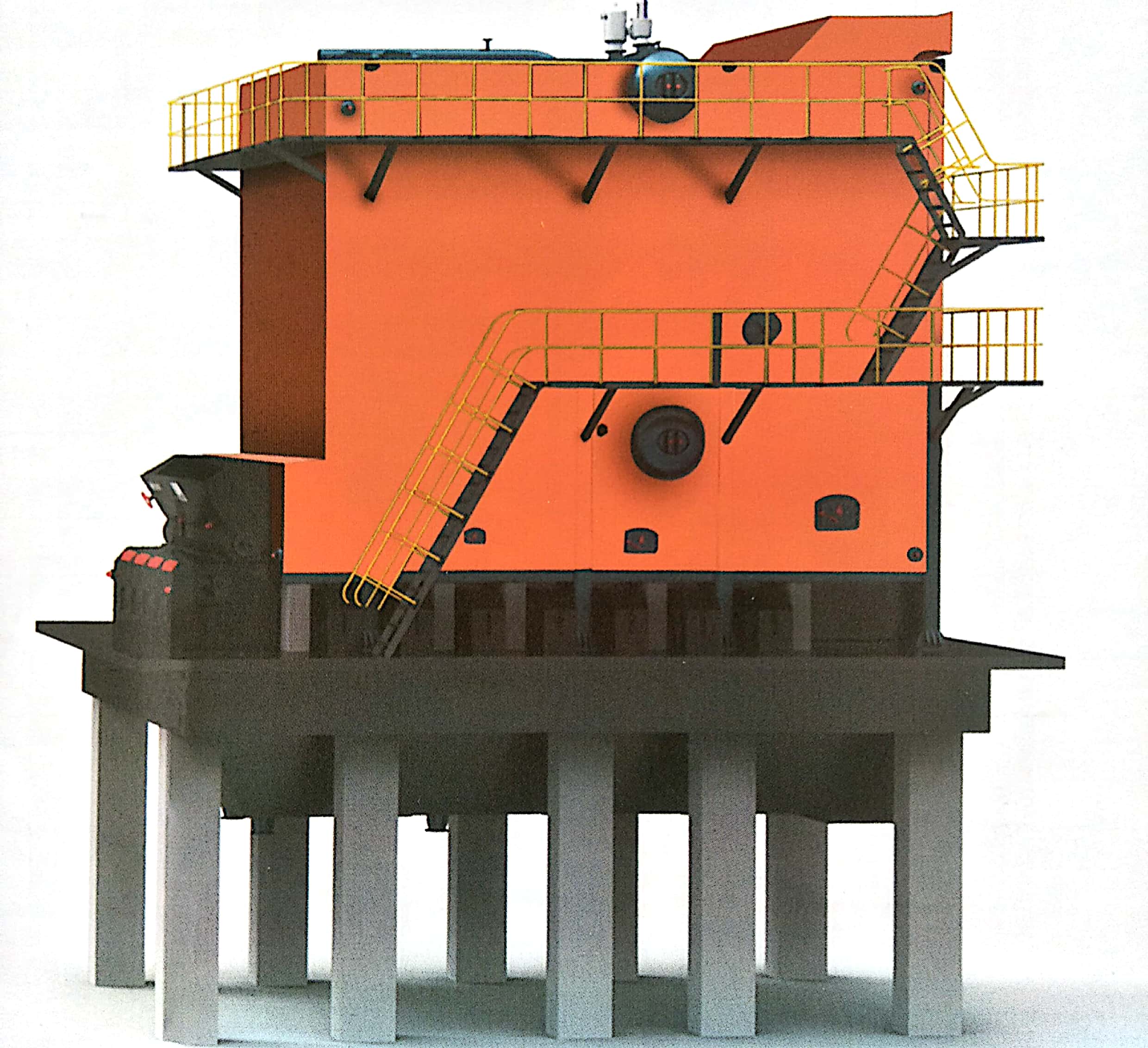 煙臺SHL生物質(zhì)散裝熱水鍋爐